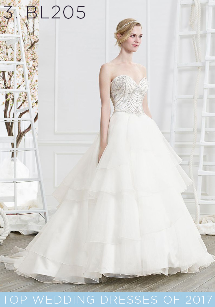BL205 Euphoria Layered Ballgown with Beaded Bodice (Strapless)